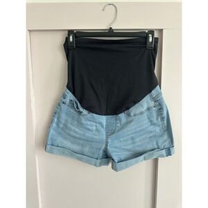 Signature by Levi Strauss Gold Label Maternity Denim Shorts Light Wash Small